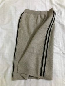 Soft Woolen Skirt in Dark Beige Waist 28-32