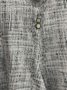 Black Cardigan &amp; Patterned Top Set