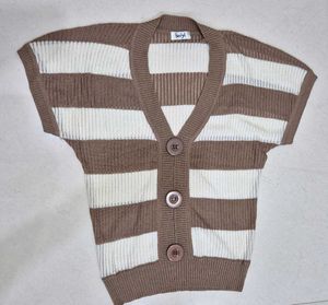 Striped Knit Cardigan