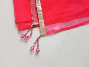 Pink Anarkali suit