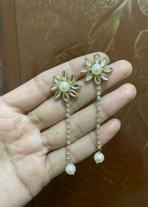 Elegant Floral Drop Earrings