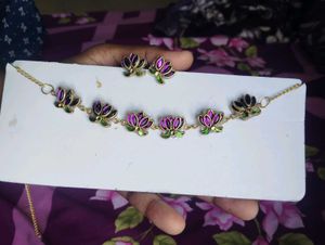 Lotus Necklace Set