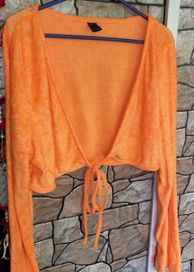 Orange Jacket Top