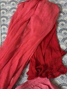 Pink Embroidered Kurta Set