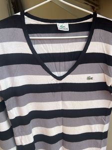 Lacoste Striped Top - Full Sleeves