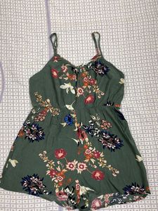 Floral Print Romper