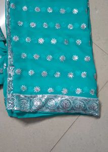 Sky blue Color Saree