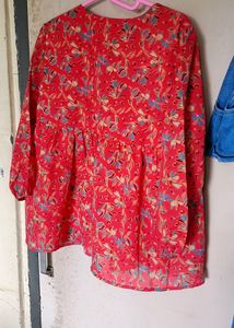 Charcoal Vmart Women Printed A-Line Top