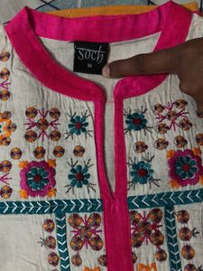 Cream And Black Kurtas
