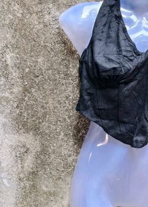 I. Black Halter Top