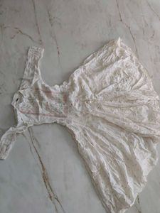 White Embroidered Dress