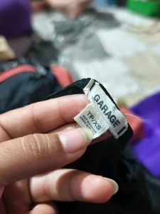 26211.Garage Black Corset Top