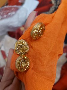 Georgette Orange Punjabi Suit (Drycleaned) ✅️
