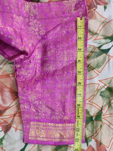 Pink Brocade Blouse