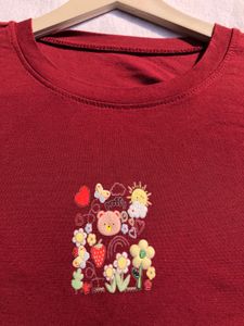Cute Embroidered Tee