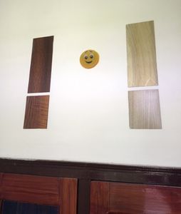 Wooden board Wall Decor Item, Pack Of 3 brown Sets