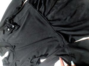 Black Pepulum Bow Top🖤