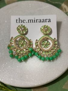 Elegant Green Dangler Earrings