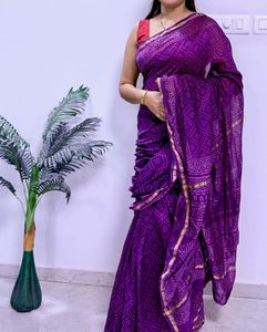 Purple Maheshwari Silk Saree