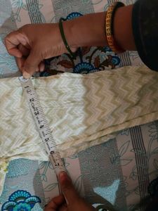 Chevron Print Lime Green Short Kurti