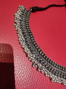 Silver Oxidised Choker