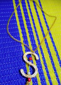&#34;S&#34; Initial Gold Necklace