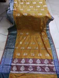 Banarasi Silk Multicolour Box Design Saree