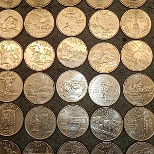 50 States US Quarter Dollar Coins