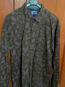 Spykar Leaf Print Shirt