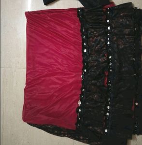 @Saree Blouse Piece Black Blous
