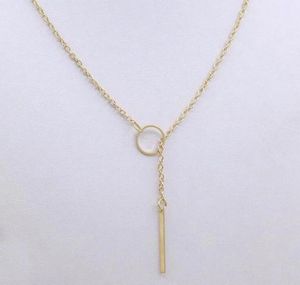 Women Stylish Line Pendant Necklace