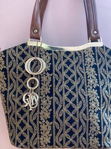 Black Embroidered Bag