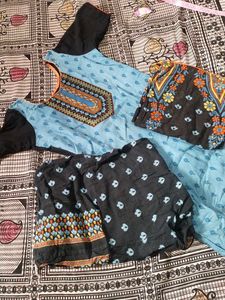 New Pure Cotton Kurti Set