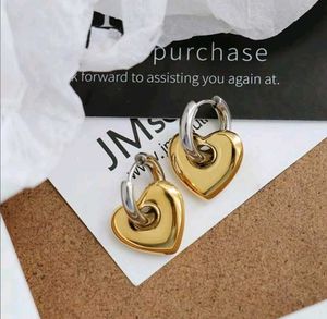 Antiturnish Heart Drop Earrings