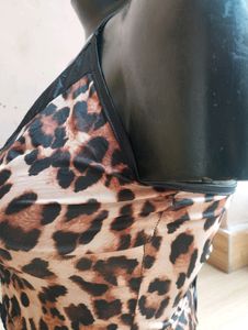 Leopard Print Corset Top