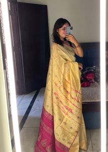 Elegant Yellow Saree