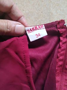 Burgundy Fringe Poncho....Kkk