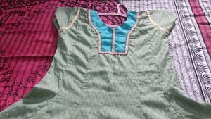Full Gera Anarkali Kurta Set With Embroidery Stone