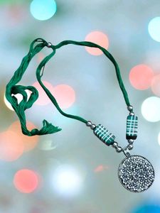 Green Necklace and Earring Set