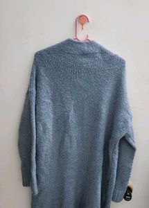 Knitted Long Cardigan 🩵