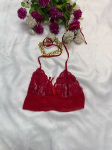 Red Brallate Top