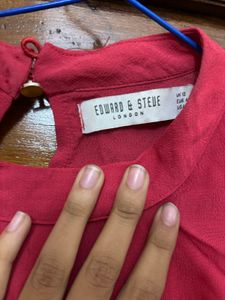 Pink Twist-Front Top