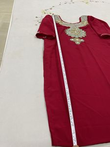 Hand Embroidery Heavy Georgette Kurta Non Trancy