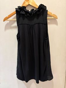 H&amp;M Elegant Ruffle Neck Top