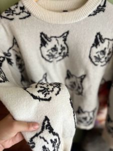 CAT PRINT PULLOVER (adorable)- H&amp;M