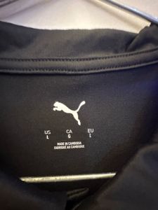 Black Puma Polo Shirt - Size Large