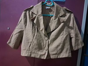 Short Half Sleeve Blazer Top