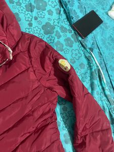 Burgundy Padded Winter Coat