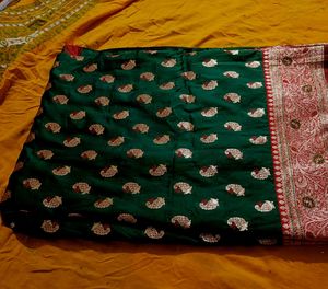 New pure Silk Saree With Stitched Blouse