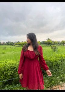 Tokyo Talkies Maroon Dress